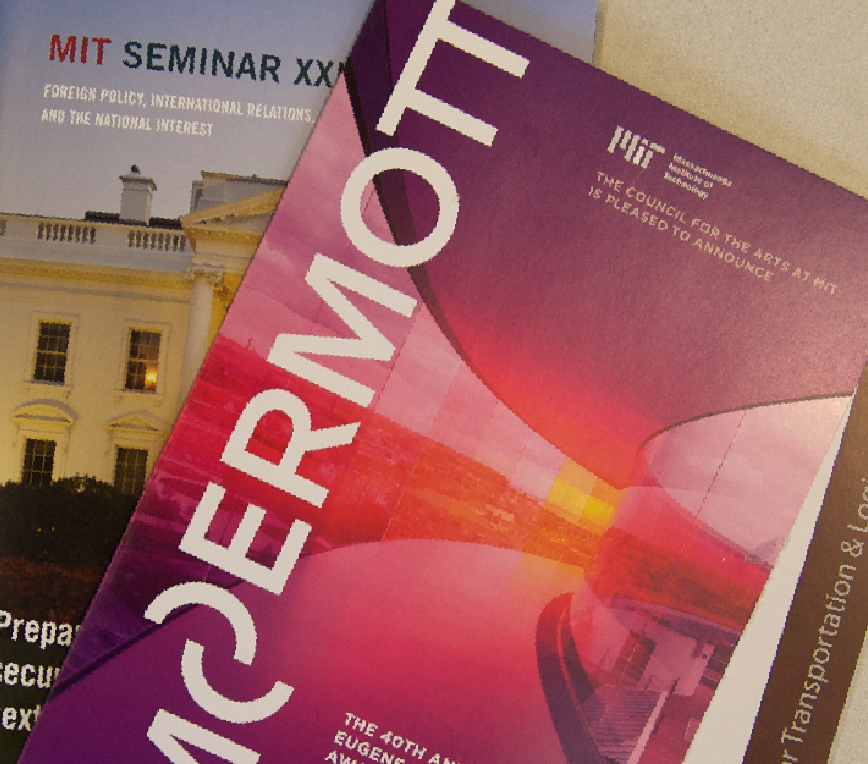 The Seminar XXI Program booklet and the McDermott Award program.